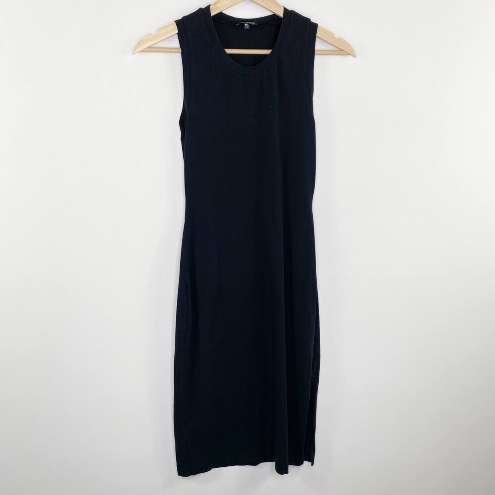 Wilfred Free Aritzia Womens Black‎ Maxi Dress Size XS Sleeveless Slit Minimalist